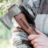 Afbeelding van Njord Skade Damast Handbijl – Handgesmeed & Mythisch Design