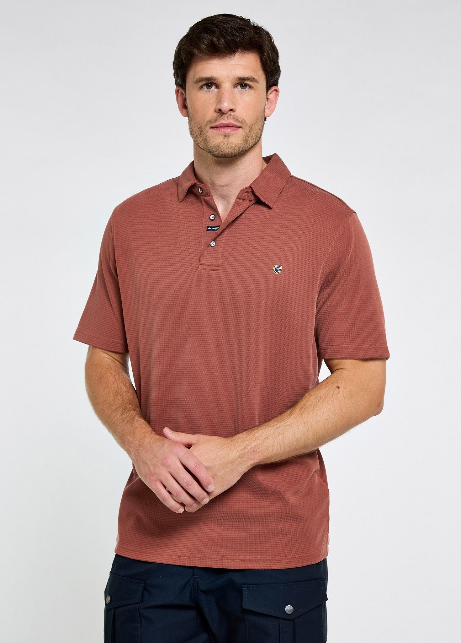 Dubarry Gilligan Heren Tencel™ Modal Poloshirt - Rust Dubarry Gilligan Heren Tencel™ Modal Poloshirt - Rust