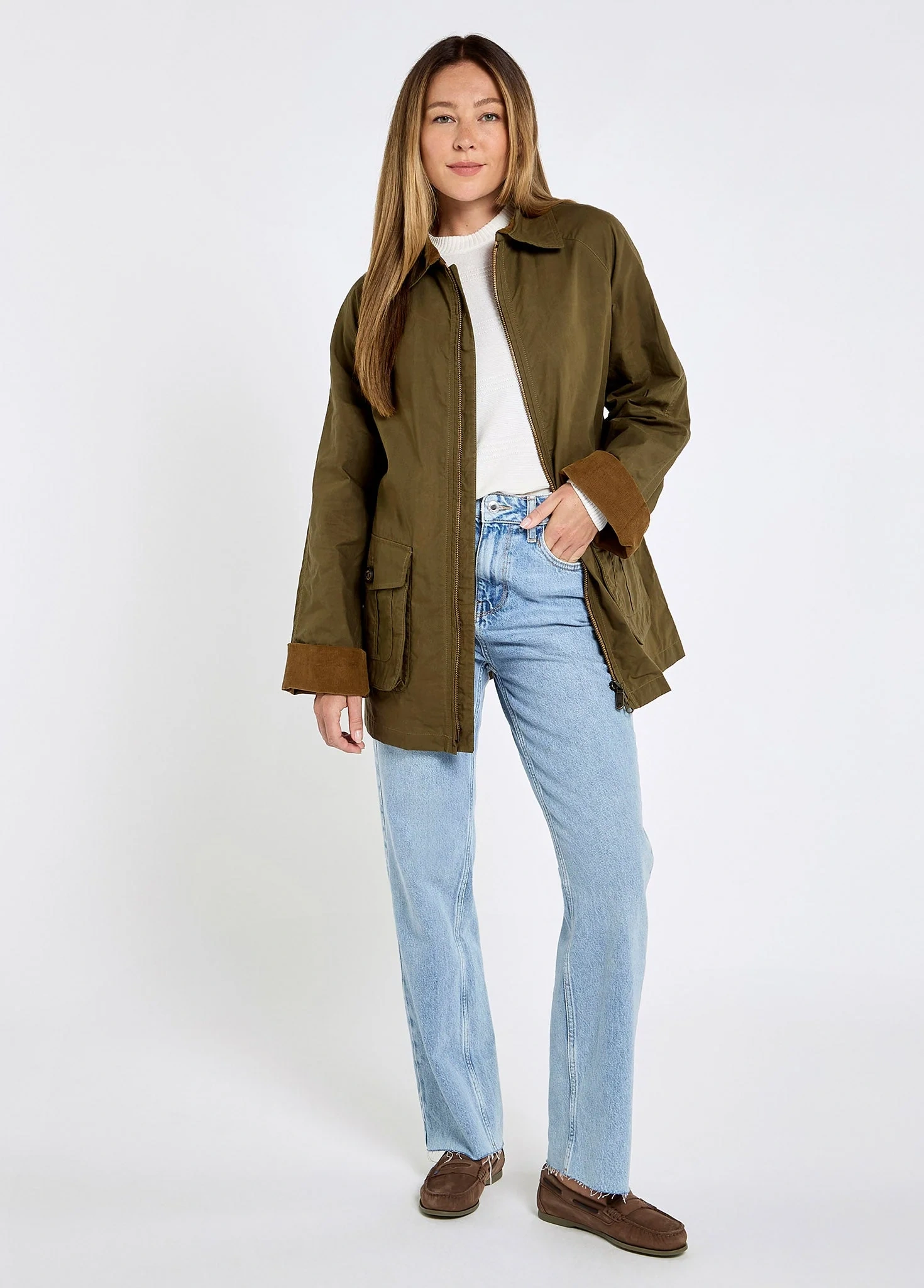 Dubbarry Delaney Waxkatoen Utility Jas Dusky Green Dubbarry Delaney Waxkatoen Utility Jas Dusky Green