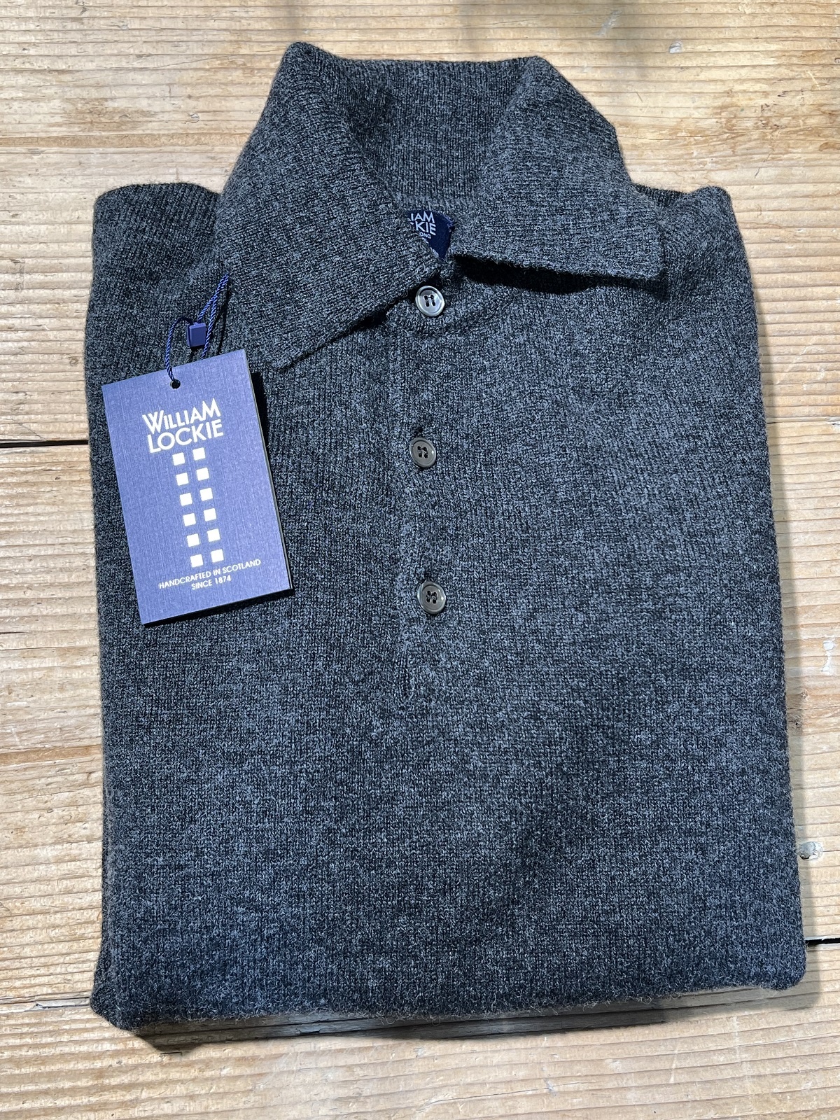 William Lockie Wollen Polotrui Charcoal William Lockie Wollen Polotrui Charcoal