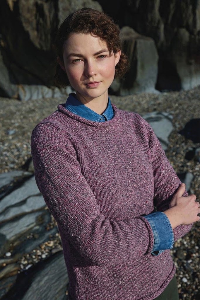 Fisherman out of Ireland Roll Neck Damestrui Dark Mauve