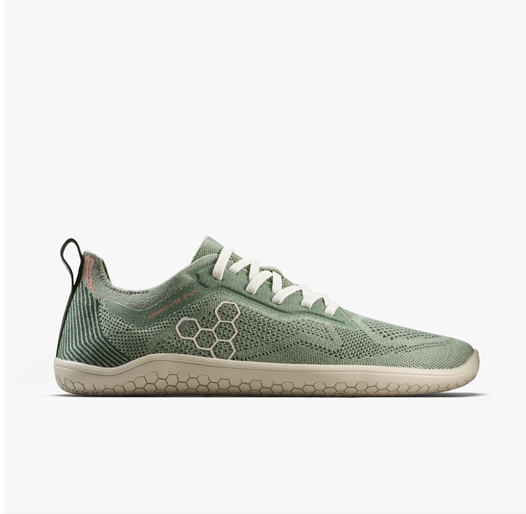 Vivobarefoot Primus Lite Knit Natural- Dusty Green