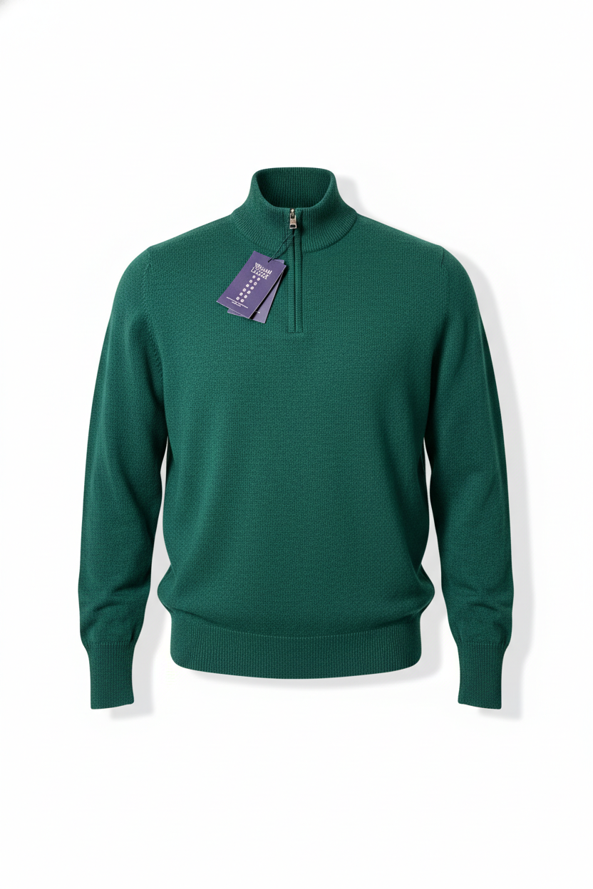 William Lockie Dori Short Zip Neck cossack