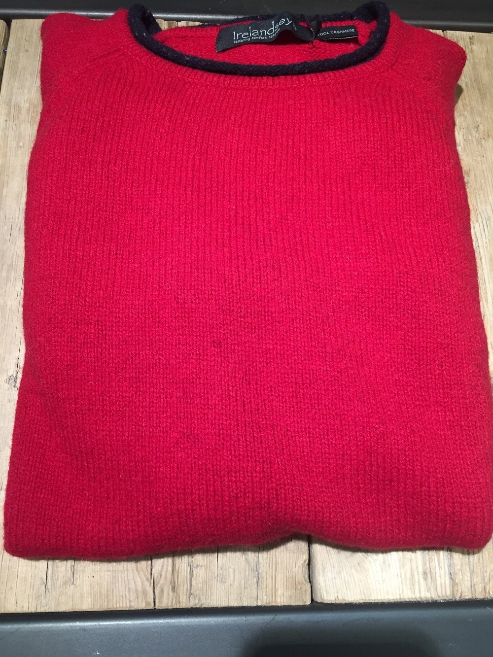Irelandseye Sandycove ronde hals trui rood Foto van Irelandseye Sandycove ronde hals trui rood