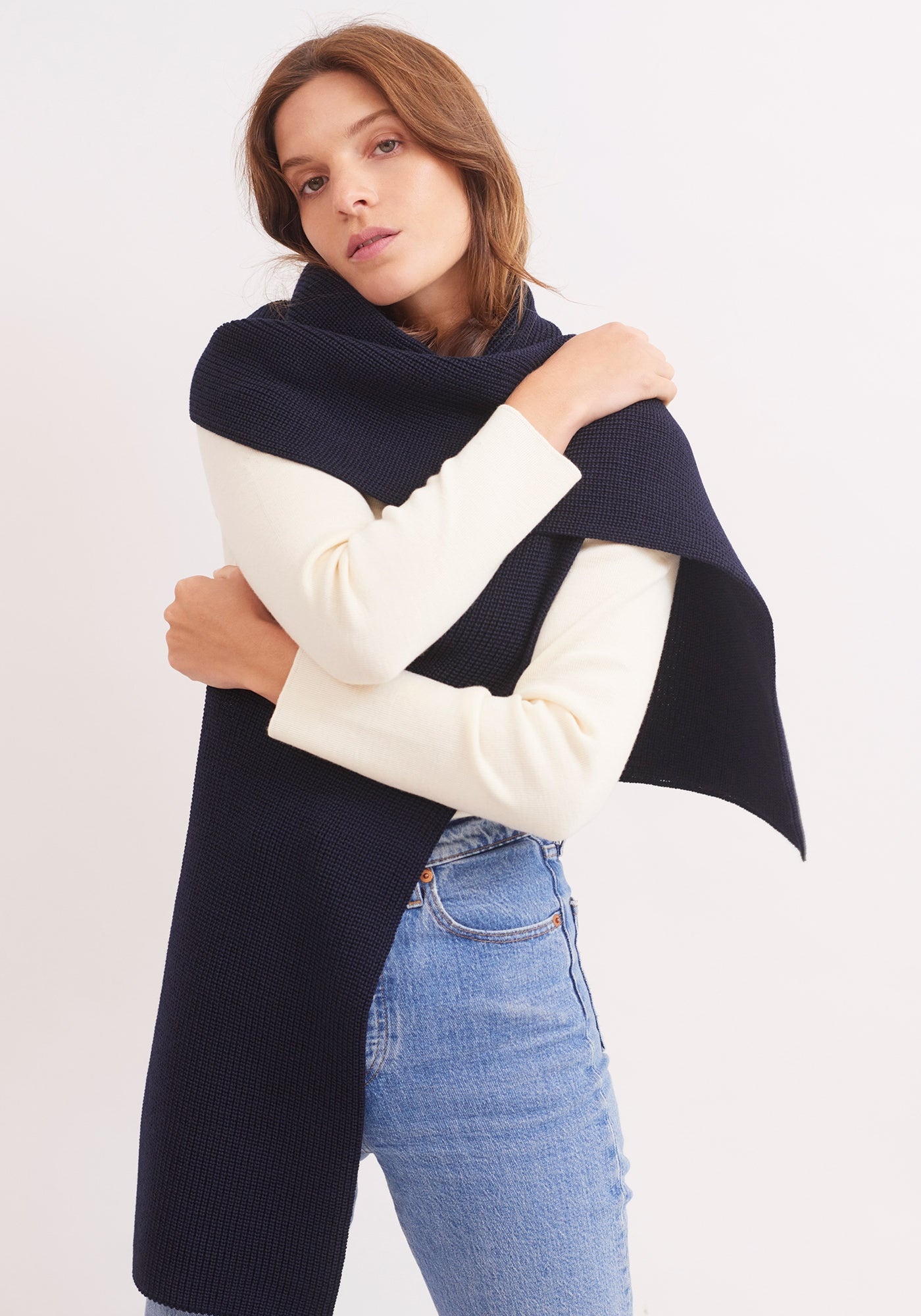 Saint James Canoe Sjaal navy Saint James Canoe Sjaal navy