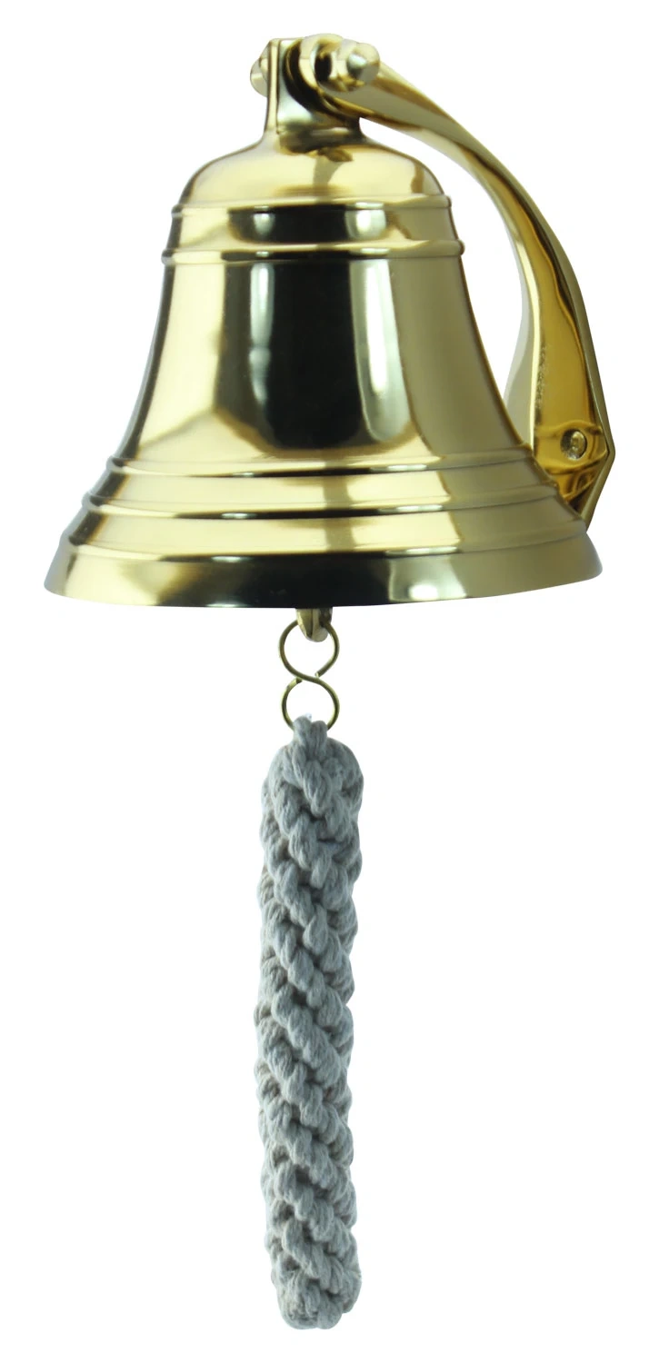 Scheepsbel Aluminium vermessingt 12,5 cm