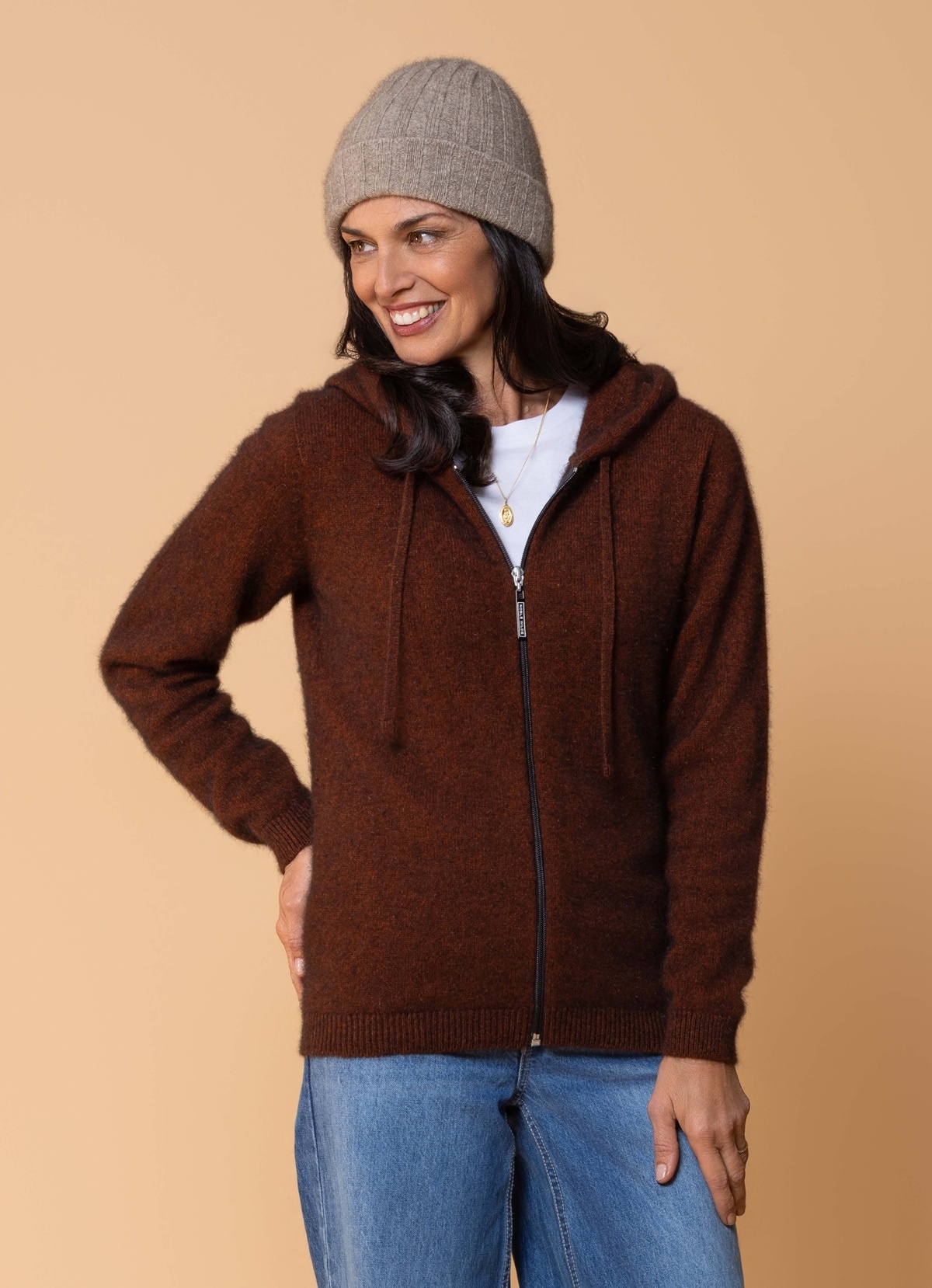 Noble Wilde Oulu Hoody - Possum, Merino & Zijde