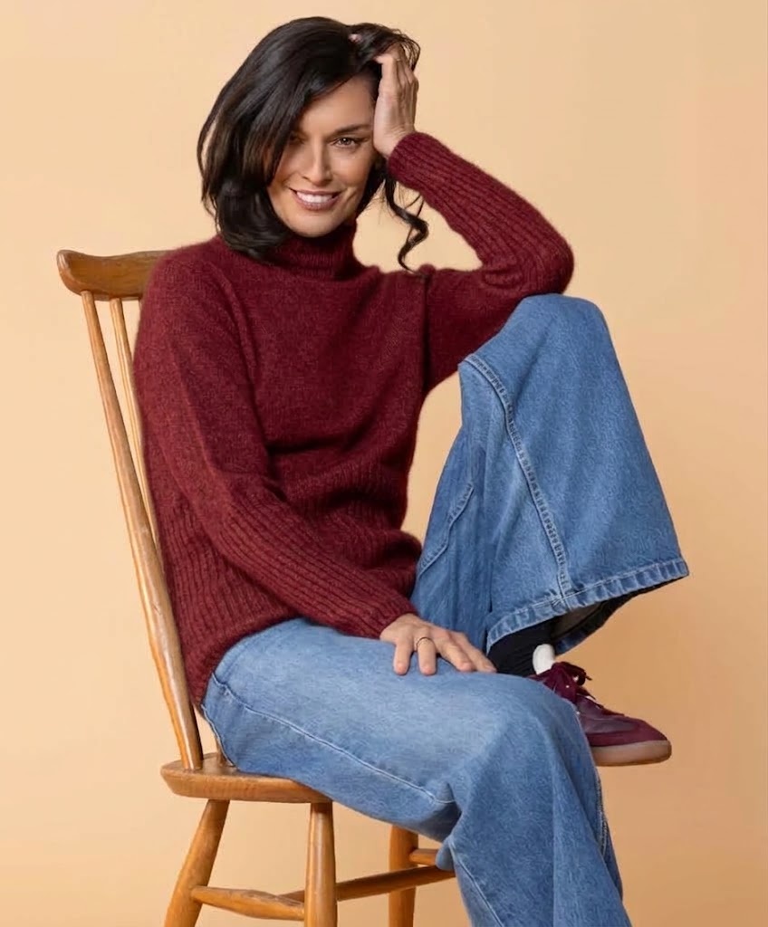 Noble Wilde Rib Turtle Neck - Possum, Merino & Zijde