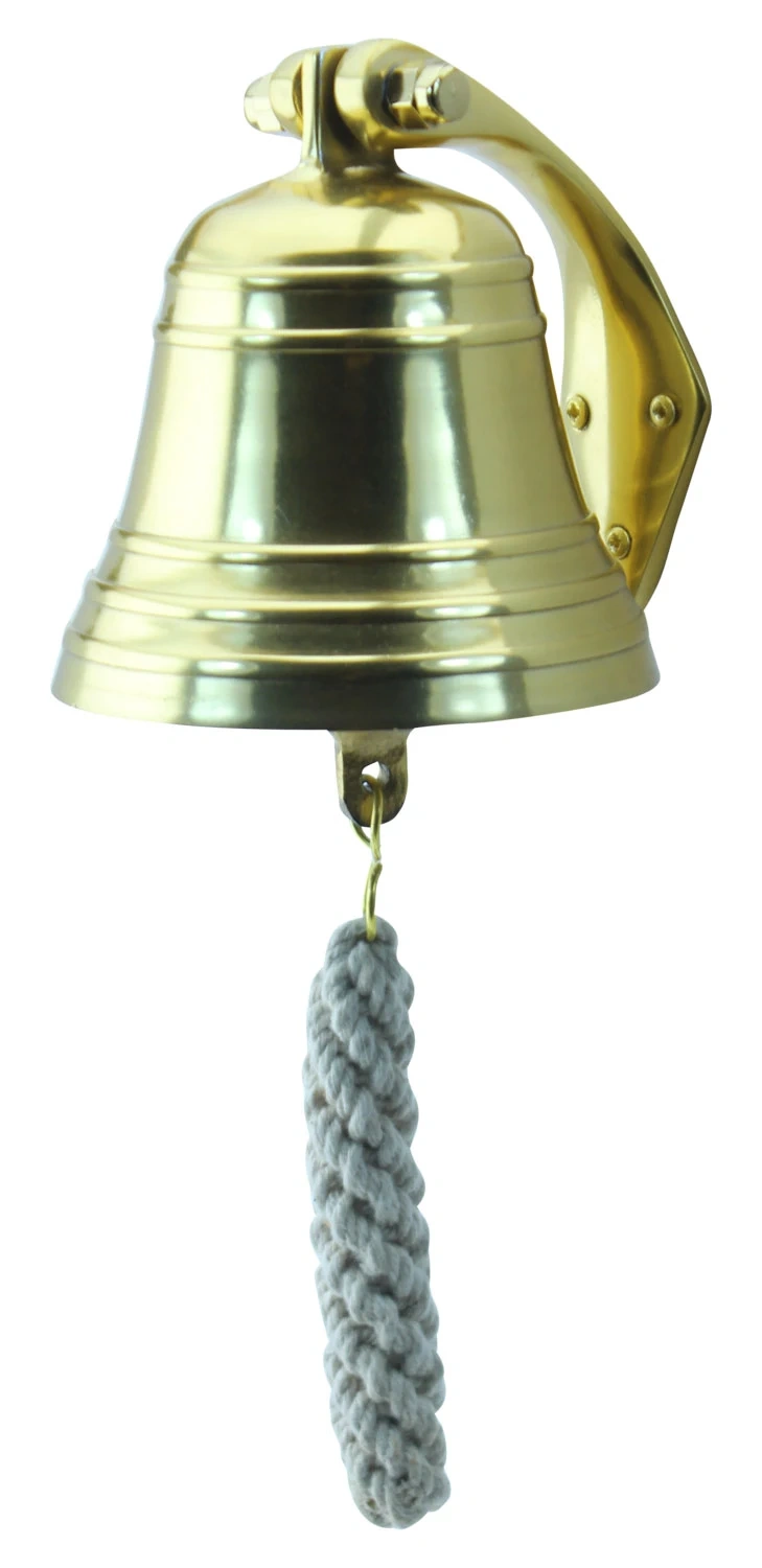 Scheepsbel Aluminium vermessingt 10,5 cm