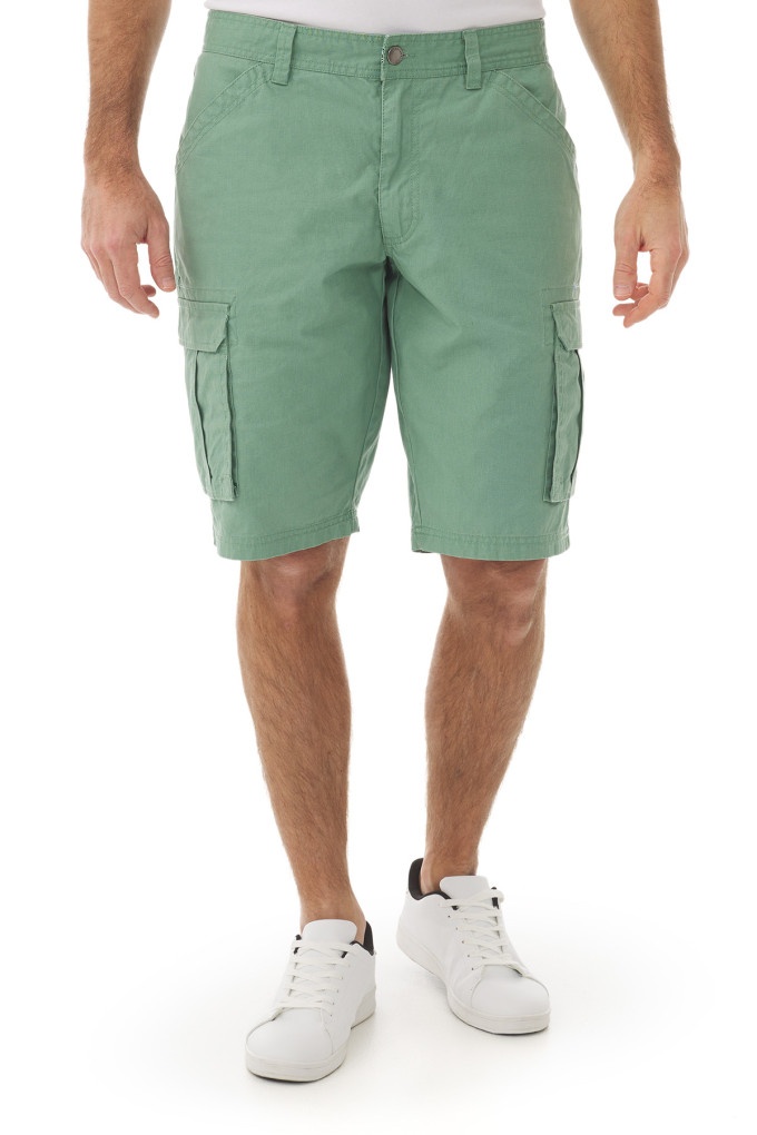 Mousqueton Donan Cargo Short – Robuuste Canvas Korte Broek Opaal