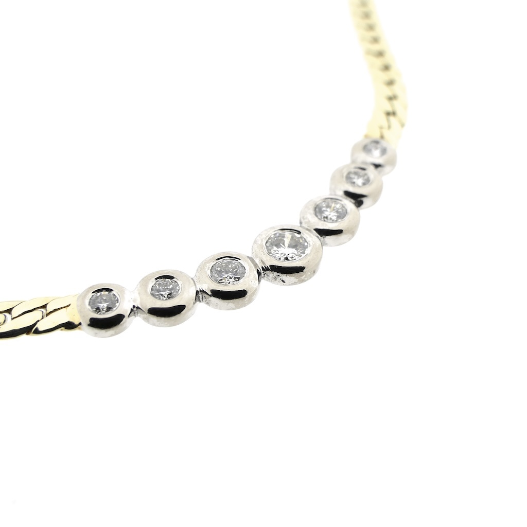 Agrandir l'image de Gouden platte gourmet schakelcollier met diamant 0,50 ct. https://afosto-cdn-01.afosto.com/te24c/product/3766252501-juweelwinkel_26_08_25_44.jpg