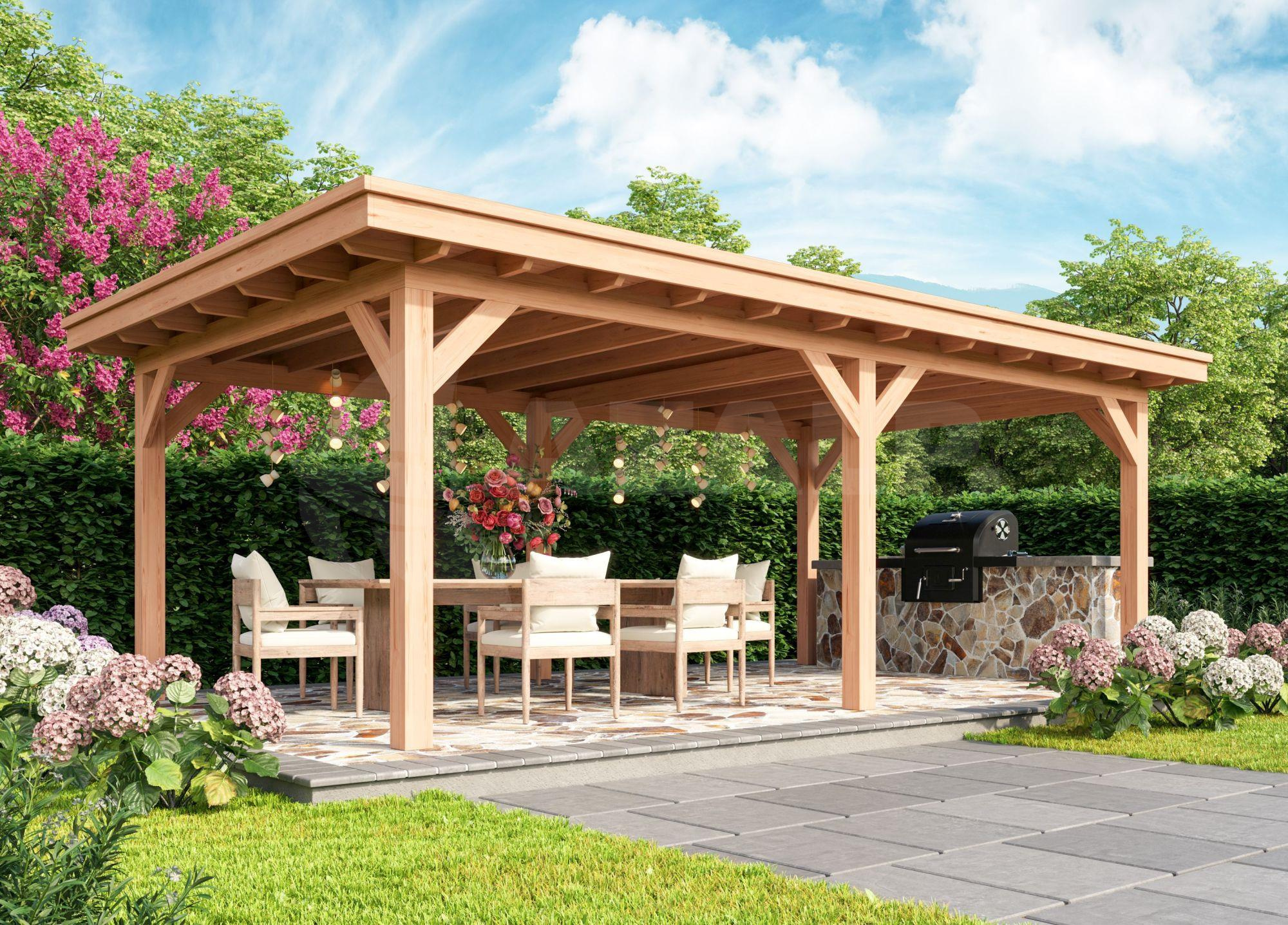 Kirk & Michael’s Fedde Prestige Douglasie Überdachung 800x300 cm Kaufen