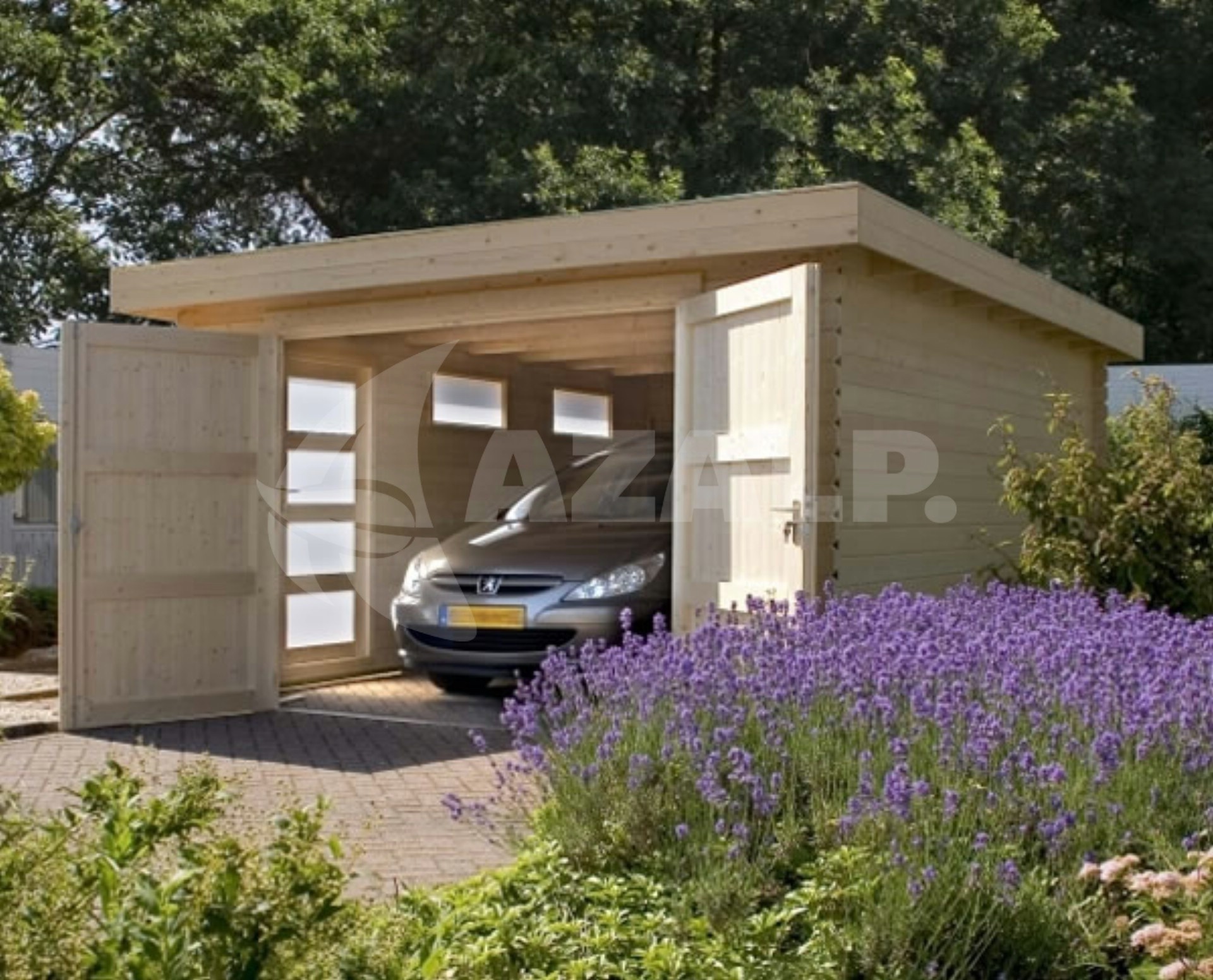 Azalp Garage Thijs 500x800 cm, 45 mm Modern Kaufen bei Azalp.de