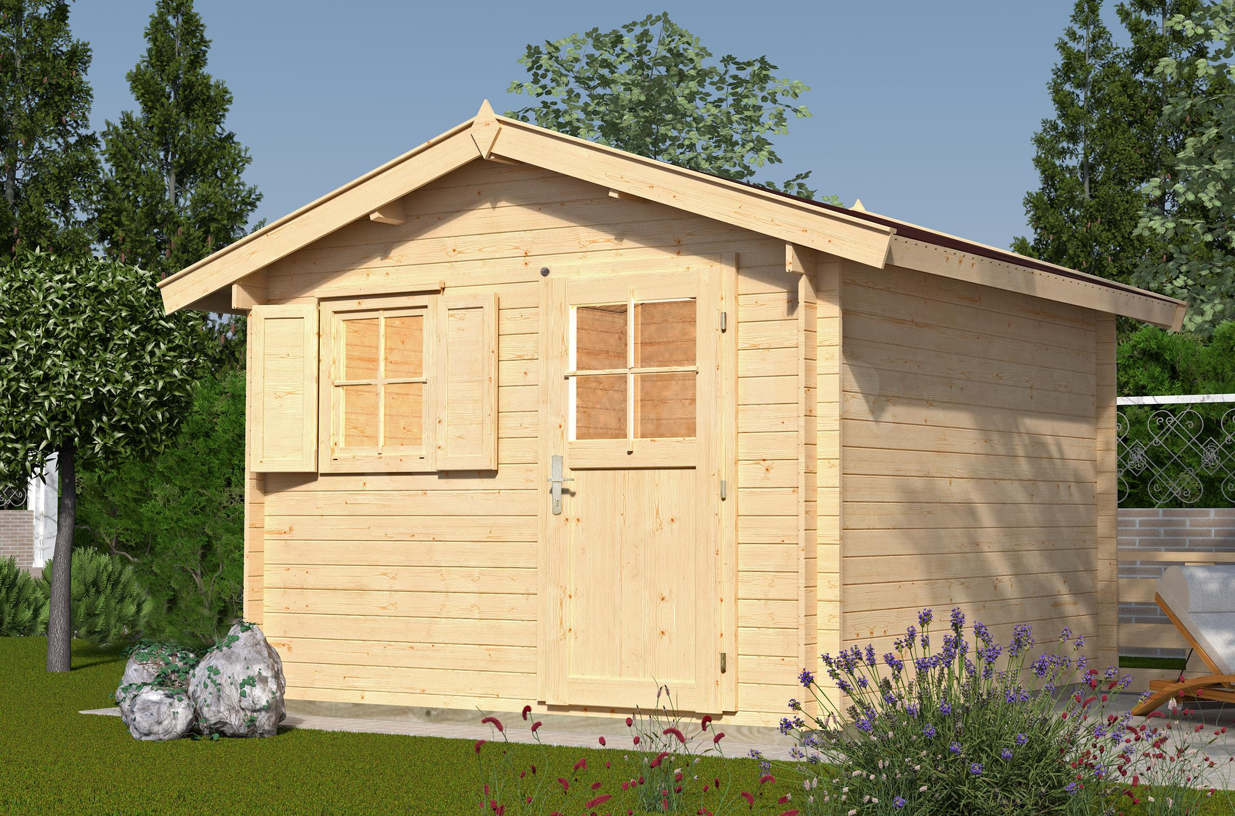 Weka Gartenhaus Premium28 FT Gr. 1 300cm Kaufen bei Azalp.de