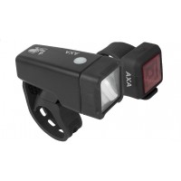 Foto van AXA Verlichtingsset Niteline T1 LED batterij zwart