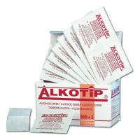 Alkotip alcoholdoekjes desinfecterend 100stuks per stuk verpakt 