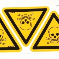 waarschuwingssticker Waarschuwing voor giftige stoffen