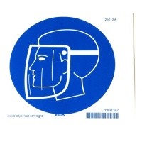 Gelaatbescherming verplicht sticker