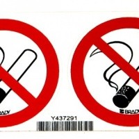 Verbodssticker Verboden te roken 2 stuks