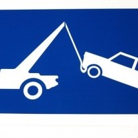 Wegsleepregeling sticker