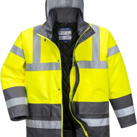 portwest contrast traffic jacket S466 Geel -Zwart