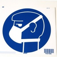 Lichte ademhalingsbescherming verplicht sticker