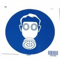 Ademhalingsbescherming verplicht sticker 