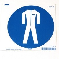 Veiligheidspak verplicht sticker