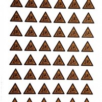 Stickervel Voorzichtig heftruckverkeer a 56 stuks