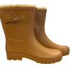 Afbeelding van XQ Footwear Dames Regenlaars Teddy Gevoerd Lichtbruin