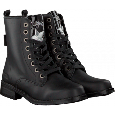 Vingino shoes Enkellaarzen zwart | kleertjes.com