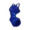 Afbeelding van Arena One Graphic Swimsuit Neon Blue- Blue