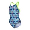 Afbeelding van Arena badpak candes Swim pro Multi Blue-Artic Lime