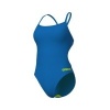 Afbeelding van Arena badpak Team Challenge Solid Blue River- Artic lime