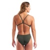 Afbeelding van Arena Team Swimsuit Challenge Solid Dark Sage- Shoking Pink