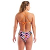 Afbeelding van Arena Texture Swimsuit Tie-Back Multi Black- Orange