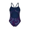 Afbeelding van Arena Fireflow Swimsuit Lightdrop Navy-Red-Multi