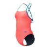 Afbeelding van Speedo Solid Tie Back Neon Coral- Lagoon Blue