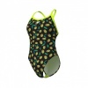 Afbeelding van Arena Olives Swimsuit XCriss Cross Black Multi- Artic Lime