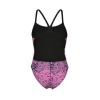 Afbeelding van Arena Snakeskin Swimsuit Challengeback Black-Pink-Multi