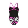 Afbeelding van Arena Illusion swimsuit Challenge Back Black-Multi- Shoking Pink