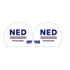 Afbeelding van Arena badmuts Moulded Silicone Cap NED + NAAM