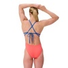 Afbeelding van Speedo Solid Tie Back Neon Coral- Lagoon Blue
