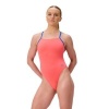 Afbeelding van Speedo Solid Tie Back Neon Coral- Lagoon Blue
