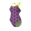 Afbeelding van Arena Floral swimsuit Challenge Back Violet Multi-Artic Lime