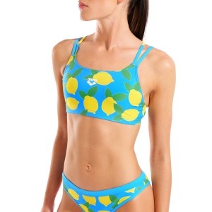 Arena Lemons Bikini Crossback Turq-Multi