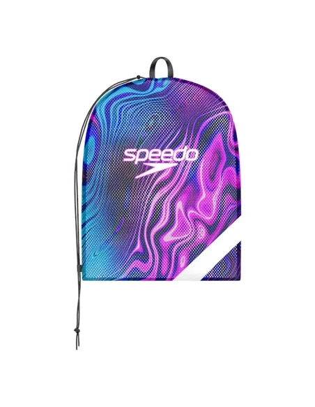 Speedo XL Team Mesh Bag Multi allover print Purple-Blue