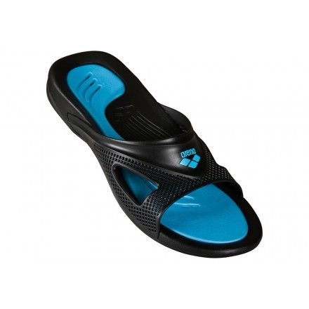 Arena badslipper Hydrofit Zwart/Blauw Arena badslipper Hydrofit Zwart/Blauw