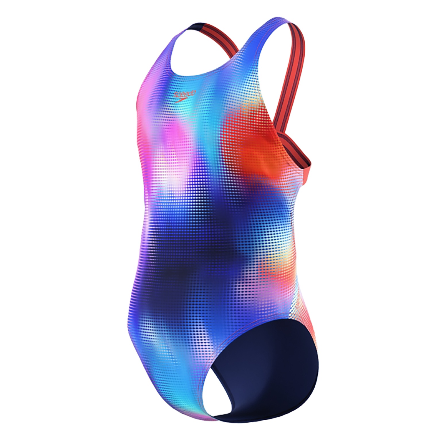 Speedo ECO+ Digi Printed Leaderback Blue-Purple Multi 