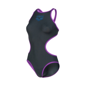 Arena One swimsuit Biglogo aspalt/purple Arena One swimsuit Biglogo aspalt/purple